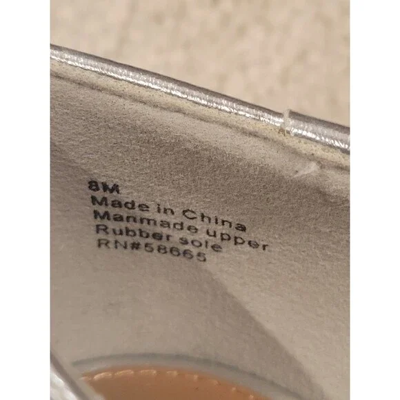 New Abound Gorgi Bow Flats Slip On Shoes Women's Silver Crystal Bow Size US 8 - Picture 6 of 10